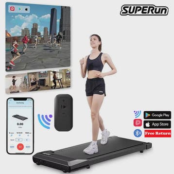 Superun 2-in-1 Loopband met 2.2PK Motor: Compacte Onder Desk, Verzenden, Nieuw