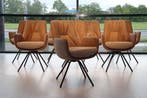 8 x Gealux Lody / Mabach eetkamerstoel draai / combi.stof, Huis en Inrichting, Stoelen, Design, Nieuw, Ophalen of Verzenden, Stof