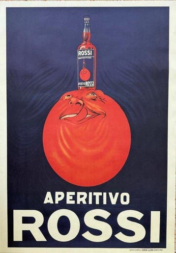 anonimo - aperitivo rossi, Antiek en Kunst