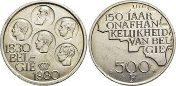 500 Francs 1980 Belgie-koenigreich Baudouin 1951-1993, Verzenden