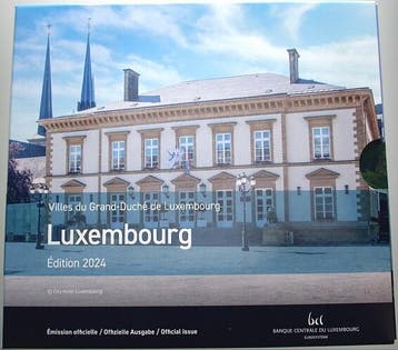 5,88 Euro,munten set 1 Cent-2 Euro 2024 Luxemburg Henri v..., Verzenden