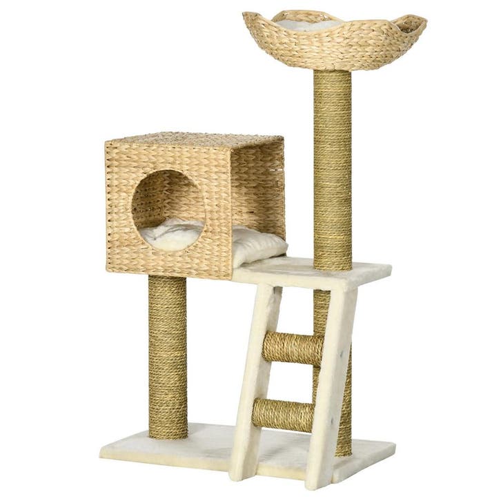 TRUUSK Krabpaal 100,5 cm Hoog - Met Kattenhol en Bed - Katte, Diversen, Schoolbenodigdheden, Nieuw, Verzenden