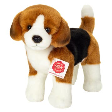 Beagle knuffel hond - zachte pluche - bruin/wit - 23 cm, Verzenden, Nieuw