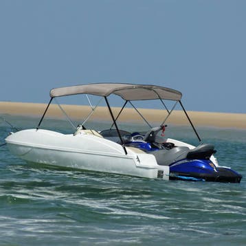 vidaXL Biminitop 3 bogen 183x180x137 cm grijs, Verzenden, Nieuw