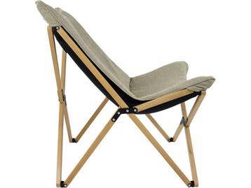 Bo-Camp Wembley - Relaxstoel - Luxe houten frame - Beige, Verzenden, Nieuw