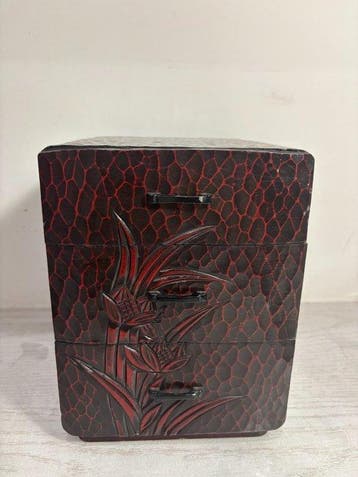 Sh San Han - Doos - Pen-en-groefconstructie - Hout -