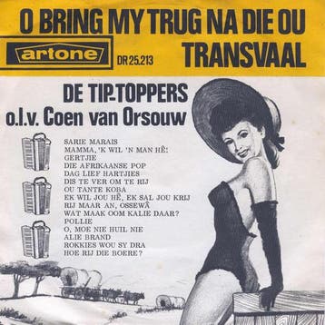 vinyl single 7 inch - De Tip-Toppers - O Bring My Trug Na..., Verzenden, Zo goed als nieuw, 7 inch, Nederlandstalig