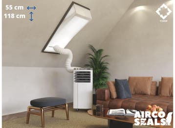 Raamafdichtingskit Mobiele Airco - Met Hor – 55 x 118 cm, Verzenden, Nieuw