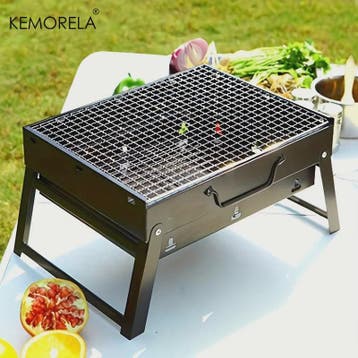 Draagbare Mini BBQ Koolgrill - Compact & Opvouwbaar voor Bui, Tuin en Terras, Buitenkeukens, Verzenden, Nieuw