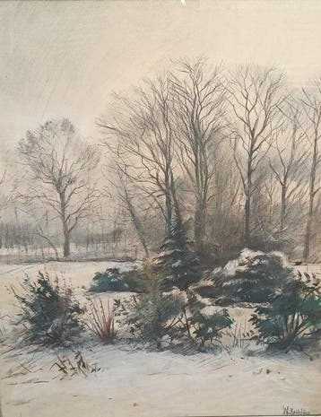Willem Korteling (1889-1964) - Winterlandschap
