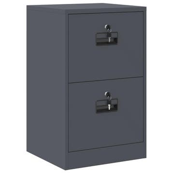 Archiefkast 2 laden - Antraciet - 30% korting, Minder dan 50 cm, Modern, Industrieel, Ophalen of Verzenden, Zo goed als nieuw