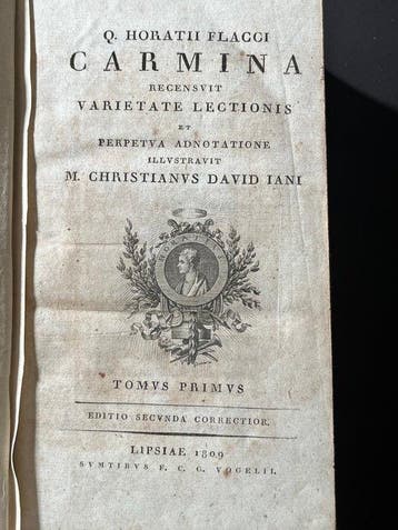 M. Christianus David Iani - Horace – Carmina – 2 tomes en 1