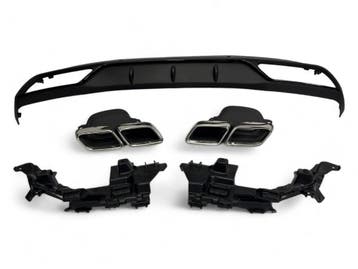 Diffuser + Uitlaatstukken chrome geschikt voor Mercedes W205