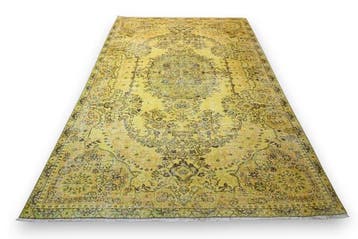 Geel vintage - Vloerkleed - 265 cm - 165 cm - met, Nieuw