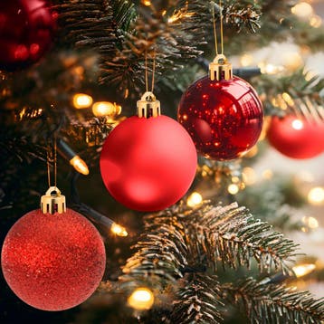 24 kerstballen onbreekbaar rood - rood, Verzenden, Nieuw