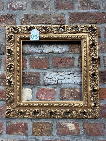 Lijst - 234. Antieke goud vergulde schilderijlijst met