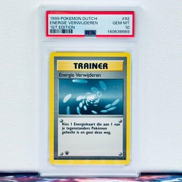 Pokémon Graded card - Energie Verwijderen 92 1st Edition -, Hobby en Vrije tijd, Verzamelkaartspellen | Pokémon, Nieuw