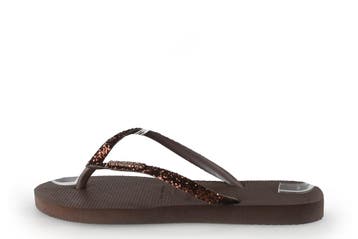 Havaianas Slippers Meisjes in maat 36 Bruin, Kinderen en Baby's, Verzenden, Jongen of Meisje, Schoenen, Zo goed als nieuw