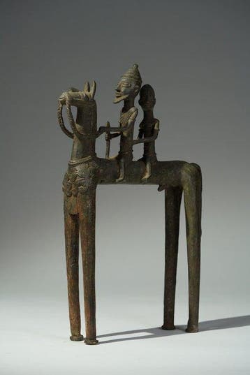 Een bronzen beeld. - Dogon - Mali (Zonder minimumprijs)