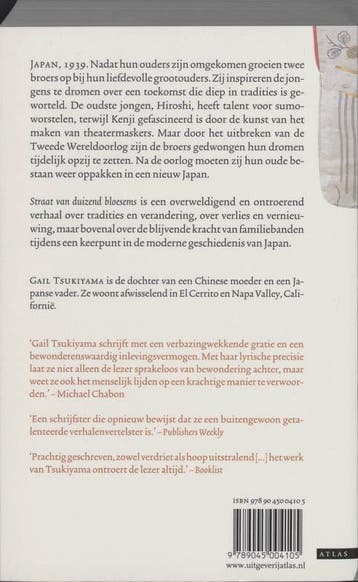 Straat van de duizend bloesems 9789045004105 Gail Tsukiyama, Boeken, Verzenden, Gelezen, Gail Tsukiyama