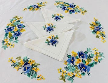 Tafelkleed (9) - 170 cm - 170 cm - RICAMO VINTAGE