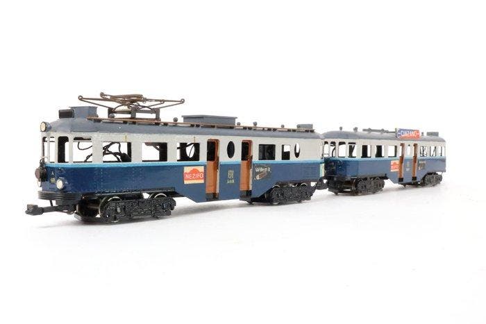 Zelfbouw uit kit H0 - Modeltram (2) - Tweedelige Blauwe Tram, Hobby en Vrije tijd, Modeltreinen | H0