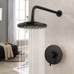 Ronde regendouche zwart, Verzenden, Nieuw, Douche