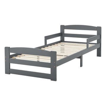 Jeugdbed / Kinderbed Arona - 90 x 200 cm - Grijs, Kinderen en Baby's, Kinderkamer | Bedden, Verzenden, Nieuw