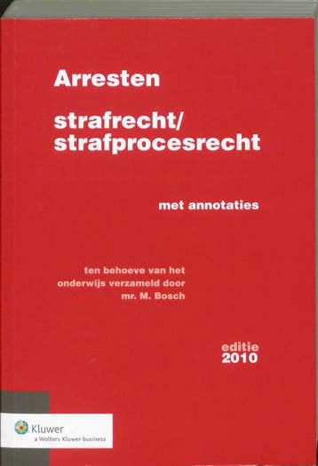 Arresten strafrecht en strafprocesrecht 9789013074024, Zo goed als nieuw