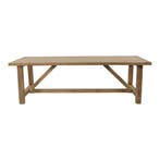 Tuintafel Castle recycled teak 240x100 cm - naturel, Ophalen of Verzenden, Nieuw