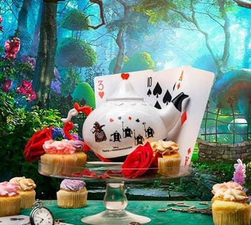Disney Alice in Wonderland Queen of Hearts Theepot, Ophalen of Verzenden, Nieuw