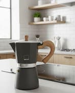 Gnali e Zani Venezia Espressomaker/percolator grijs 3 kopjes, Verzenden, Espresso apparaat, Nieuw, Gemalen koffie