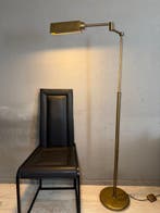 Holtkötter - Staande lamp - Messing - Bankierslamp 146 cm!