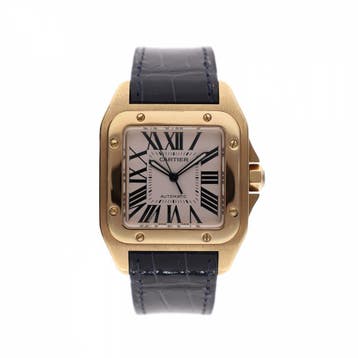 Cartier Santos XL 2657 W20071Y1; Automatisch 18ct. Gouden..., Sieraden, Tassen en Uiterlijk, Horloges | Heren, Overige merken