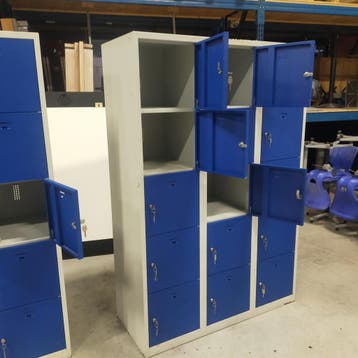 15-deurs Overtoom lockerkast - 180x120x50 cm, Ophalen of Verzenden, Nieuw