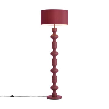 Retro vloerlamp plum met stoffen kap 160cm - Captain, Verzenden, Nieuw, Retro