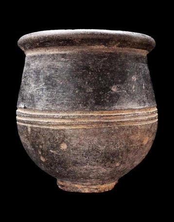 Mesopotamisch - vase uit chloriet gesneden - Bactrië - 2500