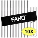 Fako Bijoux - RVS Rietjes - 10 Stuks - Recht - 21 cm - 3, Verzenden, Nieuw