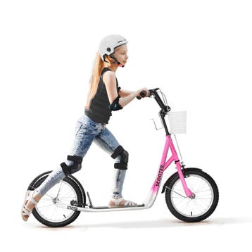 Kinderstep Scooter Met Rem, Mand, Verstelbare Hoogte Voor Ki, Verzenden, Nieuw