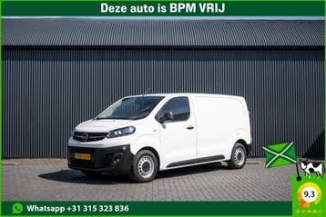 Opel Vivaro L2H1 | Financial Lease voor 222 p/mnd, Overige carrosserieën, Leder en Stof, Wit, 360° camera