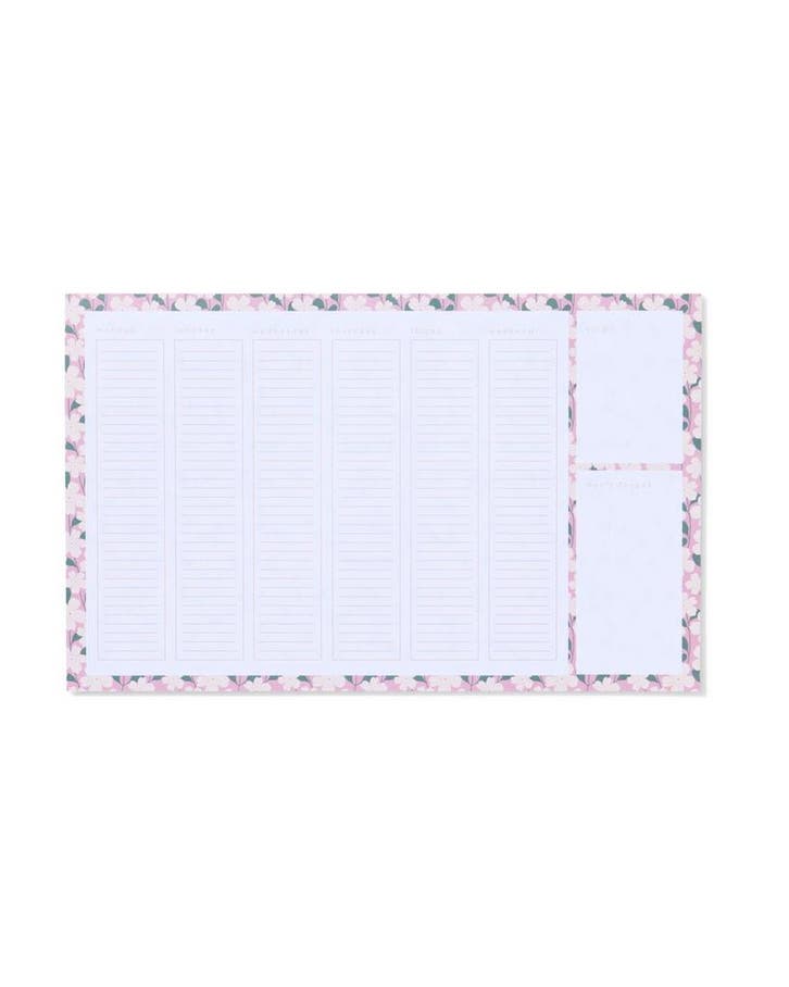 HEMA Bureau onderlegger papier bloemen, Diversen, Agenda's, Nieuw, Verzenden