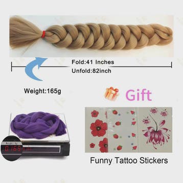 Jumbo Braiding Hair Extensions - 82 inch Synthetisch Vlecht, Verzenden, Nieuw