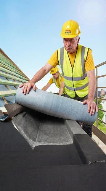 DAK GOOT LEK ? Zelfklevende EPDM 1,3mm v.a. € 8,50m, Overige materialen, Zwart, Nieuw, 15 m² of meer