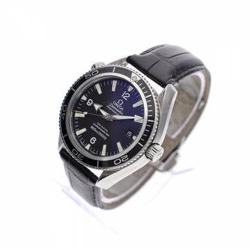 Omega Seamaster Planet Ocean 42mm 2901.50.91; Automatisch..., Ophalen of Verzenden, Gebruikt, Leer, Overige merken