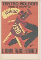 Fortunato Depero - Ansichtkaart - 1935-1930, Gelopen