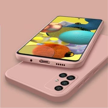 Samsung Galaxy A21s Square Silicone Hoesje - Zachte Matte, Verzenden, Nieuw