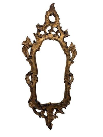 Lijst - antieke lijst in rococo-stijl, van hout gesneden en, Antiek en Kunst