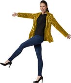 2dekans | Dressforfun Paillettenjas dames goud M -, Ophalen of Verzenden, Zo goed als nieuw