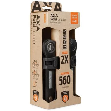 AXA Vouwslot duo pack - lichtgewicht en compact - 80 cm -..., Ophalen of Verzenden, Nieuw