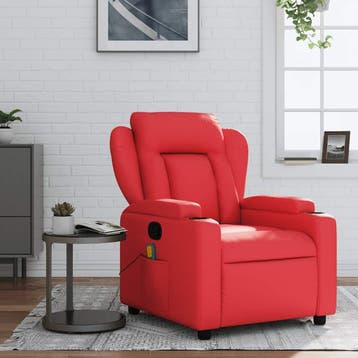 Verstelbare Fauteuil - Rood | B-Keuze 52% Voordeel, Huis en Inrichting, Fauteuils, Overige materialen, 75 tot 100 cm, Ophalen of Verzenden